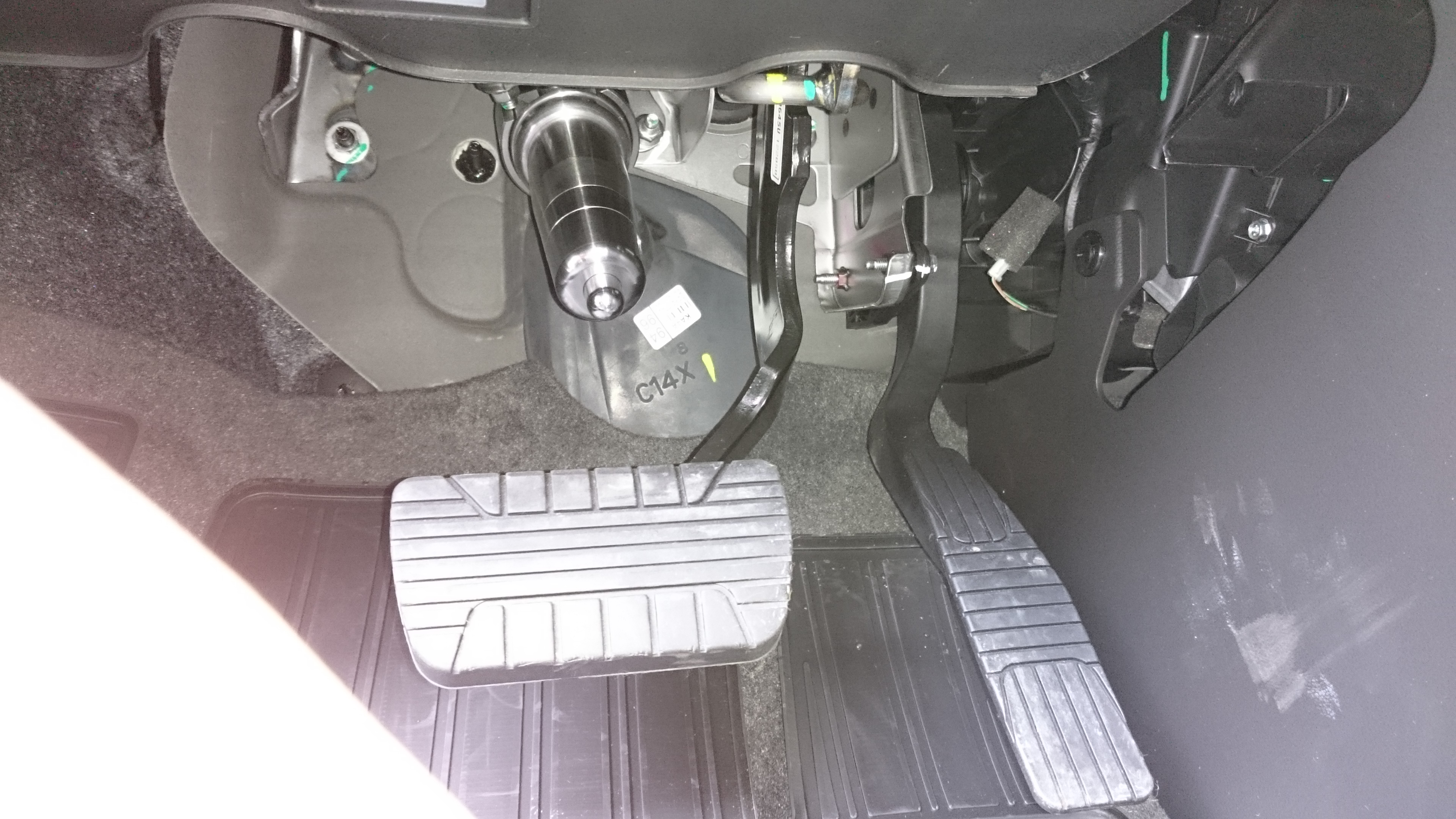 Блокиратор рулевого вала Заслон установленный на автомобиле Chevrolet Captiva 2006-2015